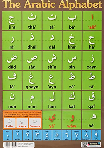 Sumbox Lernposter ABC, arabisches Alphabet