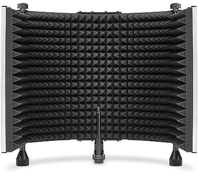 Marantz Professional Sound Shield - Escudo de aislamiento de micrófono con filtro anti reflexión fonoabsorbente que reduce el ruido ambiental, para Podcasting, grabación estudio, Twitch y más