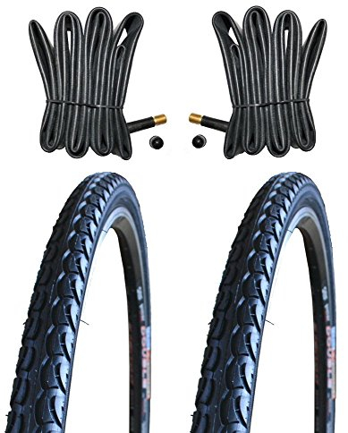 KENDA 2 x Reifen Fahrradreifen Pannensicher 28 Zoll 40-622 38C inklusive 2 x Schlauch mit Autoluftventil