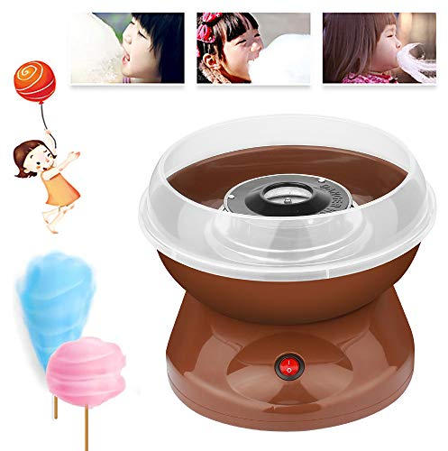 Children Gift Cotton Candy Maker, Halloween Toys Hard And Sugar Free Candyfloss Making Machine Birthday Family Party,Brown