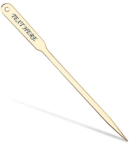 Brieföffner，OXYEFEI Eleganter Brieföffner mit Gravur als Geschenk aus Edelstahl Personalisierte schöne Geschenk-Idee für Männer und Frauen zum Geburtstag Kann den Gravurinhalt Anpassen (Gold)