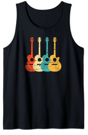 Gitarrist Retro Akustische Gitarre Tank Top