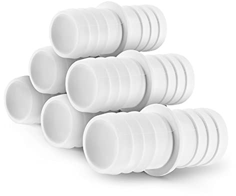 6X Pool Schlauchverbinder Doppelschlauchtülle Reduzierung 32 x 32 mm für Schwimmbadschlauch im Set
