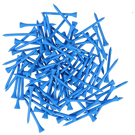 Toddmomy 100 Stücke Golf Tee Tees Groß Yards Tees Holz Ball Halter Ball Mann Blau Zubehör
