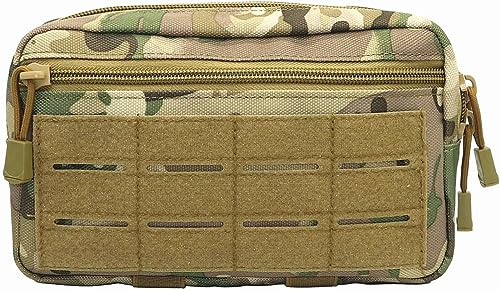 YONCONO Pochette Tactique Molle Multi-usages, Trousse de Secours Militaire Sacoche Sac Médical Pochette de Rangement pour Jeu de Guerre CS Randonnée Escalade Chasse (CP)