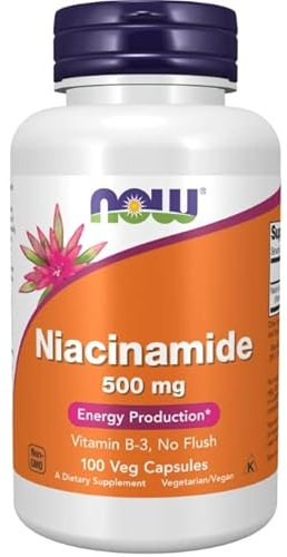 Now Foods - Niacinamide, 500mg, 100 Kapseln, Vitamin B3