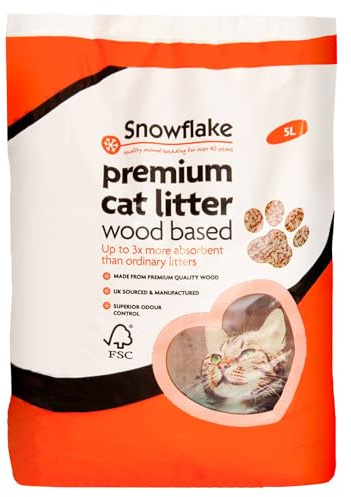 Wood Based Premium Cat Litter 5L - Superior Odour Control - Delicious And Complementary Food For Pets - Feeding For Pet - Delicious Mouth-Watering Treats For Cats
