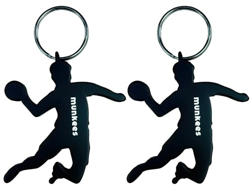munkees Porte-clés handballer I Pendentif handball I Décapsuleur intégré