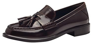 Tamaris Damen Slipper bequem; Mahogany, EU 41