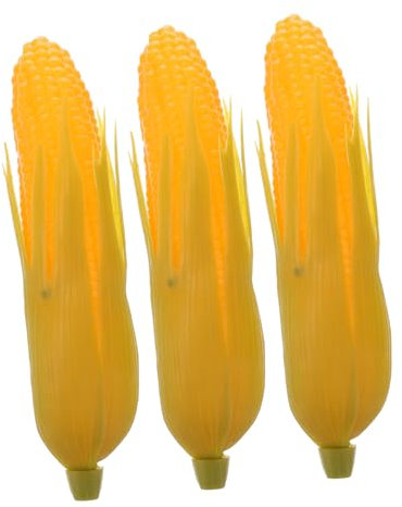 Amosfun 3pcs Simulation Mais Modelle Realistische Künstliche Gemüse Dekorationen Für Home Party Shop