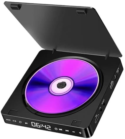MZZYG Lecteur DVD Lecteur DVD Domestique, Résolution CD VCD HD 1080P, Lecteur Portable, Prend en Charge Les Ports De Sortie HDMI Et AV, Adapté Aux Projecteurs Smart TV