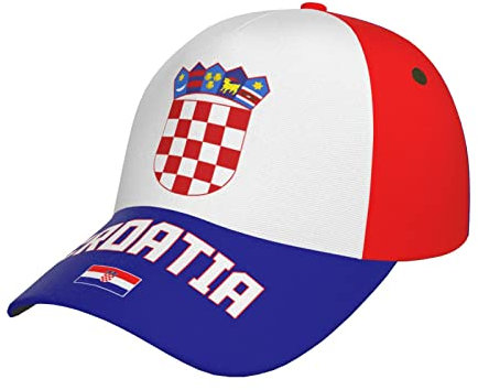Unisex Basecap Kroatien Flagge Cool Kroatisch Baseball Cap Reine Farbe Outdoor Hut Leicht Abwaschbar Snapback Kappe Für Wander Golf Reisen