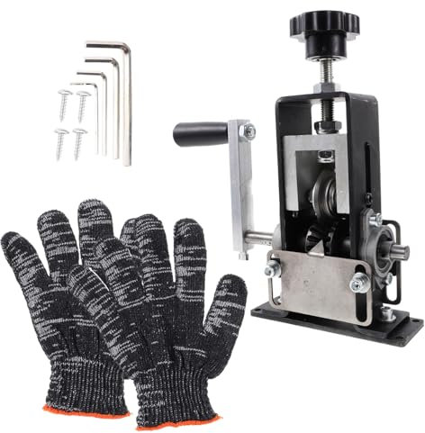 Gadpiparty Machine à Dénuder Manuelle Pour Câbles Électriques Dénudeur De Fil Compact Et Portable Avec Manivelle Pour Usage Domestique Et Industriel Compatible Avec Perceuse Électrique