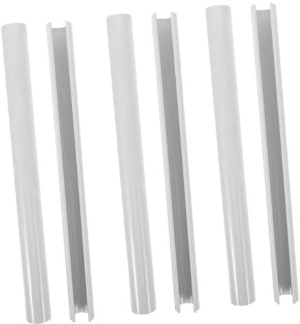 IWOWHERO Easy Install Radiator Pipe Covers 15x200mm Plastic Covers for Water Sleeve