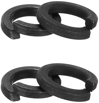 PATIKIL 50 Pcs Arandela De Seguridad De Resorte, Arandela De Bloqueo De Resorte M8 304 Acero Inoxidable Juego De Arandelas Para Tornillos Y Pernos, Negro