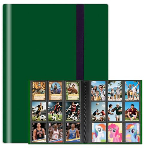 9-Pocket Trading Card Binder, 30 Pages Holding 540 Pockets, PU Trading Card Album Card Folder Card Binder Holder Album for MTG, TCG, Pokemon Yu-Gi-Oh, Basketball Sports Cards, Game Cards