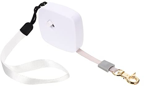 HOUDERCO Ausziehbare Hundeleine 2m lang Nylon und Kunststoff Handsfree Design mit Handgelenkschlaufe Geeignet für Hunde bis 5kg im Außenbereich Zufällige Farbe