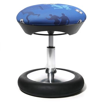 TOPSTAR Kinderhocker Sitness Kid 20, ergonomischer Kinderhocker für aktives Sitzen - Fussball blau