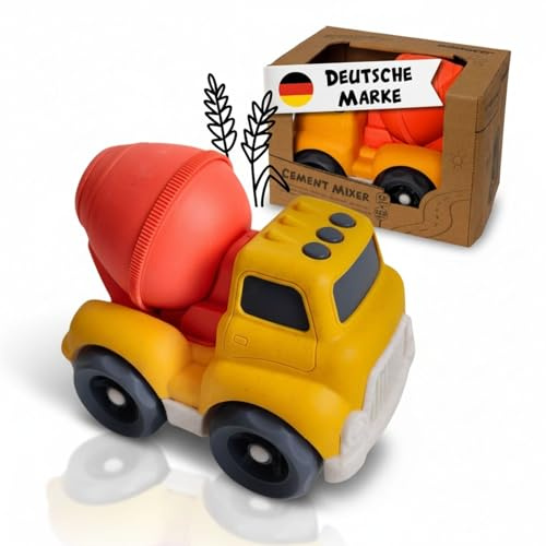 alldoro Mini Spielautos 8er Set, nachhaltig, Strandspielzeug, Outdoor | Sandkasten-Zubehör, Spielzeug für Indoor, Bau-Fahrzeuge in verschiedenen Designs, Strand & Sandkasten