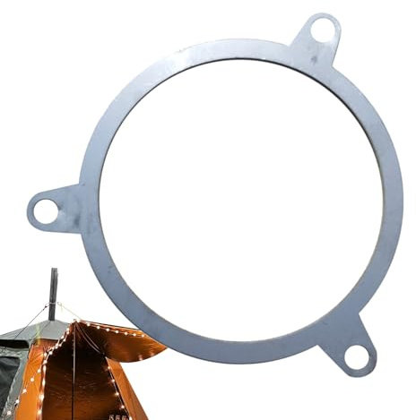 Decke für Kamin: Kamin aus Edelstahl, für Rohre, Deckenmontage, wetterfeste Metallbasis, stabile und langlebige Struktur