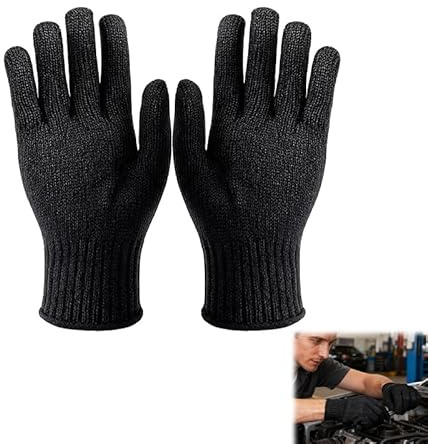 Vxiwscy Gants Anti-Coupures de Police Niveau 5 – Gants de Travail Polyvalents pour Jardinage, Cuisine et Sécurité – Tailles Disponibles (M/8) – Discrétion et Protection Maximale