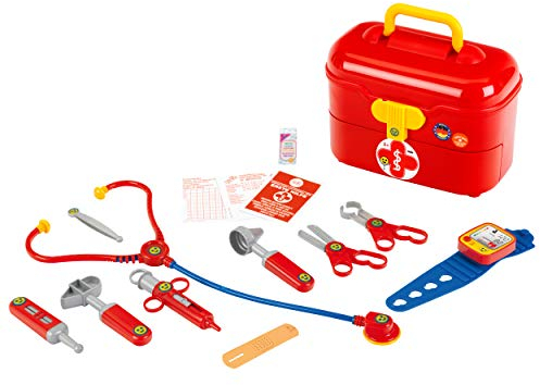 Theo Klein 4360 Arztkoffer I Inkl. elektronischem Blutdruckmessgerät I Zubehör für Doktor-Rollenspiele I Maße: 25 cm x 15 cm x 20 cm I Spielzeug für Kinder ab 3 Jahren
