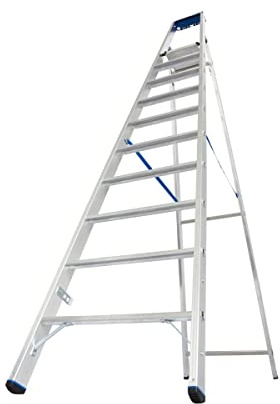 Krause 124562 Aluminium Stufen-Stehleiter Arbeitshöhe (max.): 4.35m Silber DIN EN 131 13kg