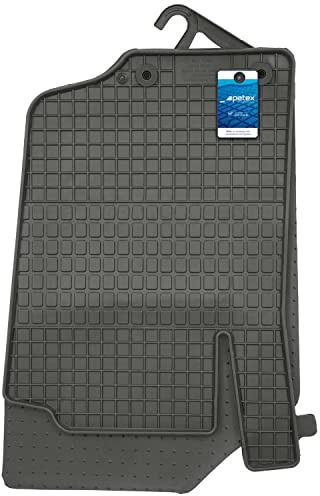 PETEX Gummimatten passend für 207 ab 04/2006-03/2012 / 207 CC ab 02/2007 Fußmatten schwarz 4-teilig