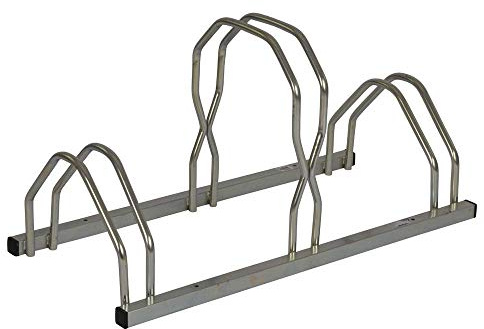 Altuna Mottez Fahrradständer für 3 Fahrräder, Grau, Metall, Modern, 85 x 39 cm