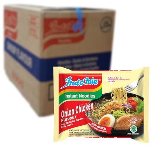 Indomie Chicken Onion Instant Noodles, 70 g, Pack of 40