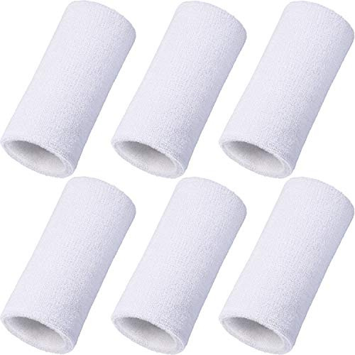 6 Inch Wristbands Sport Long Wrist Bands Sweatband Elastic Athletic Wrist Bands Bracelets for Gymnastics Tennis Outdoor Activity
