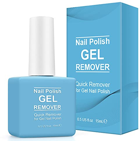 Gel Polish Remover, Gel Nail Polish Remover, Quick & Easy Formula for Soak-Off Gel Polish, Works in Minutes