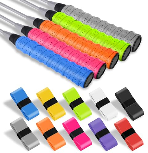 flintronic Grip Racchetta Tennis, 15Pezzi Nastro Grip per Racchetta, Nastro Antiscivolo Ultra, Grip per Racchette da Tennis e Badminton con Super Traspirante Assorbente Antiscivolo Asciugatura Rapida