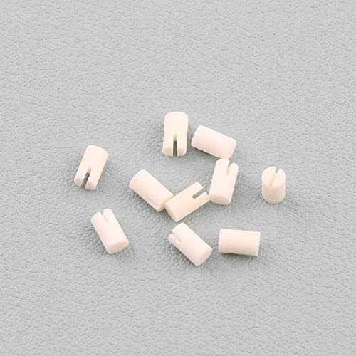 LYWSMSK 10 Uds Real Bone Banjo 5th String Nut para 5 Cuerdas Banjo 5x3mm