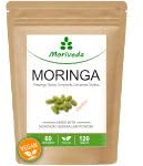 Moringa Energy Tabletten 3800mg - 60 Tage Vorrat - Moringa hochdosiert, mit Vitaminen, Proteinen & Aminosäuren in Ayurveda Spitzen-Qualität - Vegan & Glutenfrei - von MoriVeda - 120 Presslinge