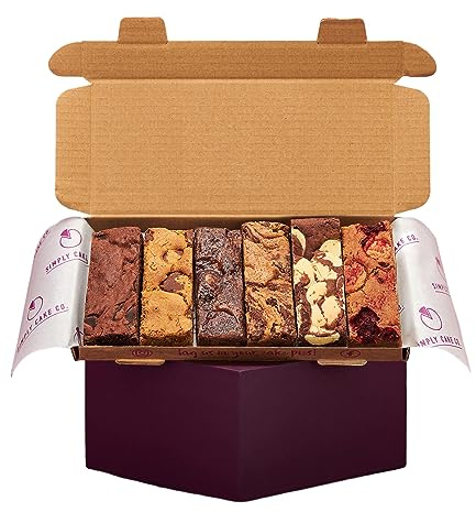 Simply Cake Co. - Original Mix - 6 Pieces - Homemade Brownies & Blondies - Delicious Selection - Premium Ingredients - Gooey & Indulgent - Brownie Mix - Luxury Treats - Flavourful