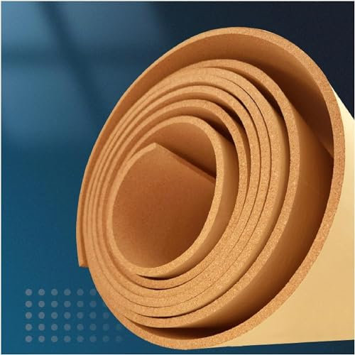 Rouleau de liège de 1,22 x 2,46 m (8 mm) pour panneau d'affichage de porte, sol, décoration murale, tableau d'affichage pour loisirs créatifs, décorations murales