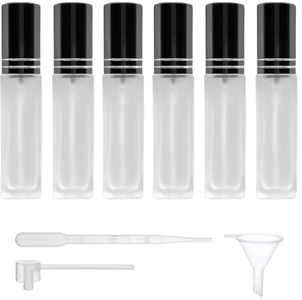 QlyYea Perfume Recargable, 6 Piezas 10 ml Atomizador Recargable, para mujeres, hombres, viajes familiares (Mate)