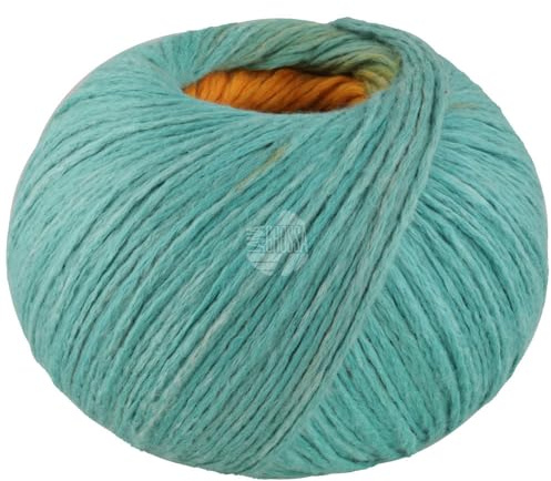 LANA GROSSA Cotonella | Weiches, bedrucktes Kettengarn aus unmercerisierter Pima Baumwolle | Handstrickgarn aus 100% Baumwolle (Pima) | 100g Wolle zum Stricken & Häkeln | 280m Garn FB 14