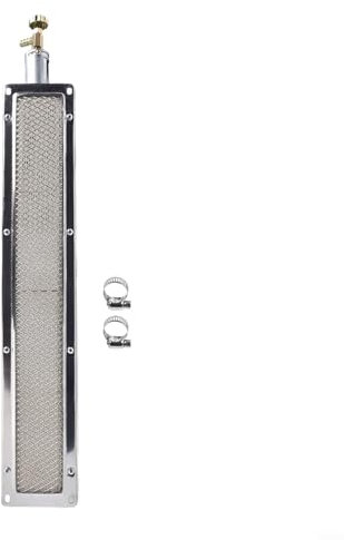 Besshepplo Bruciatore in ceramica a infrarossi per barbecue, portatile, in metallo e ceramica, bruciatore laterale di ricambio per barbecue a gas, barbecue a gas, bruciatore in ceramica a infrarossi,