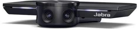 Jabra PanaCast – Caméra vidéo intelligente Panoramic-4K Panoramic-4K – Caméra de vidéoconférence avec couverture complète de la pièce, webcam grand angle facile à configurer pour les affaires et