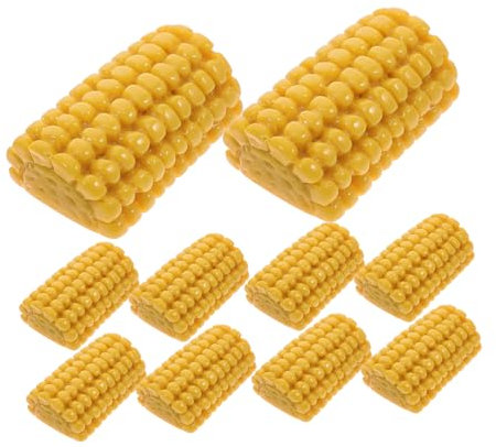 jojofuny Decorazioni Mais Artificiale 20 Pezzi Per Accessori Fai Da Te Cover Telefono, Pannocchia Di Mais Finta Per Giocattoli Handmade e Micro Paesaggi, Design Realistico Resistente e Leggero