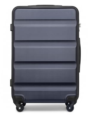 KONO Hartschalenkoffer Rollkoffer 66x45x26 Reisekoffer, Dunkelblau | Robustes ABS-Material schützt vor Stößen, leise 360°-Doppelrollen gleiten mühelos, TSA-Schloss für sichere Reisen