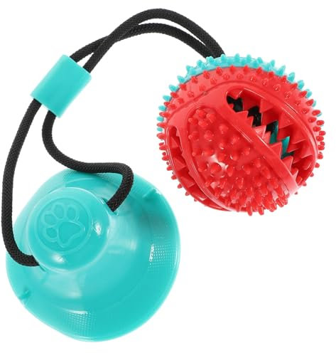 SUPVOX Rubber Molar Toy Dog Activity Suction Cup Ball Pet Plaything for Biting