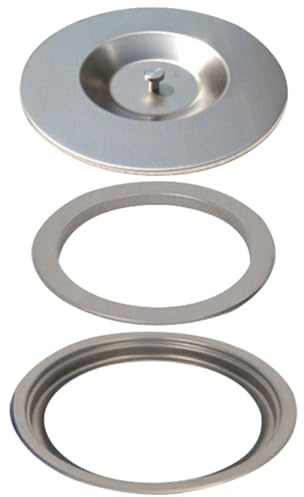ABOOFAN 1ensemble Couvercle Inoxydable Pour Poubelle De Cuisine Couvercle De Seau De Déchets Encastrable Design Pratique Et Économiseur Espace Pour Comptoir Et Bancs