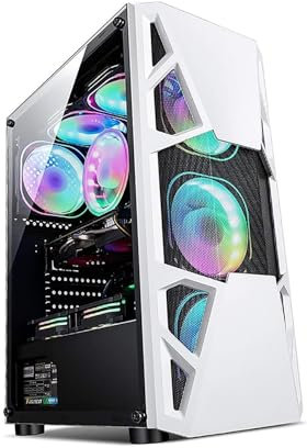 Boîtier d'ordinateur avec panneau latéral en verre trempé, support vertical pour GPU, prend en charge le refroidissement par eau pour ATX, Micro-ATX, Mini-ITX