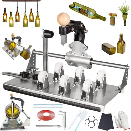 Kit Tagliavetro Fai Da Te Multifunzionale, Con Accessori Completi, Per Tutte Le Forme E Diverse Angolazioni Birra, Whisky, Vino