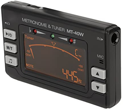 Chrees Metronom-Stimmgerät, Großes LED-Display mit Klappbarem Ständer und Eingebautem Mikrofon für Saxophon, Flöte, Klarinette und Blasinstrumente