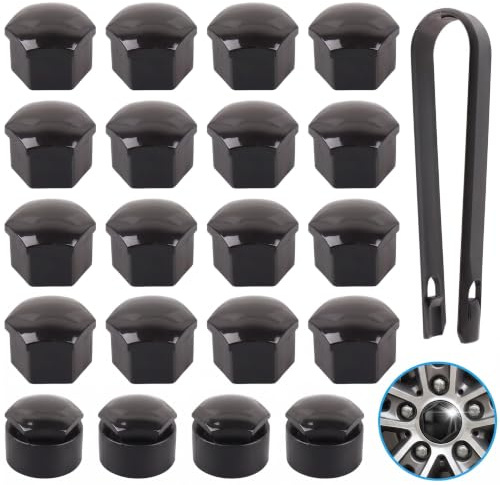 20 Cache-vis De Roue De Voiture 17mm, Capuchon De Boulon De Roue, Vis Jante