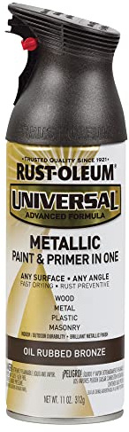 Rust-Oleum 249131 Universal All Surface Metallic Spray Paint, 11 oz, Oil Rubbed Bronze